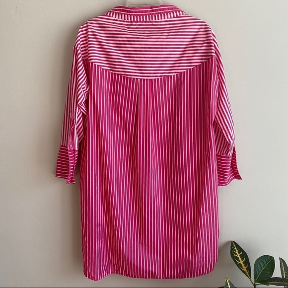 Zara mixed stripe button down tunic - Picture 5 of 11